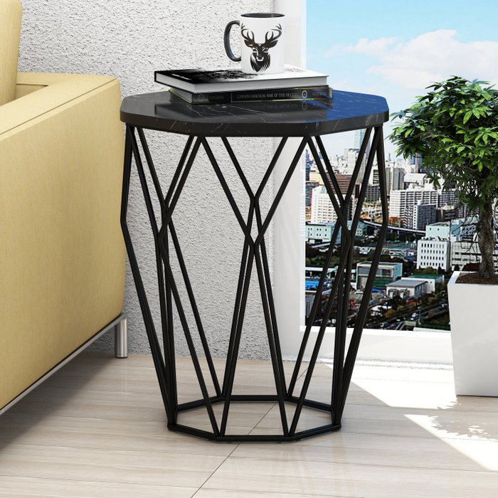 Hanah Home Sofya - Black Marble